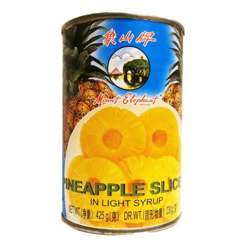 糖水菠萝片 425g