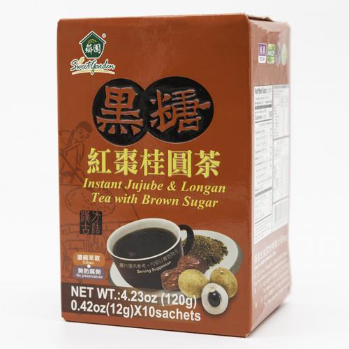 乡园 黑糖红枣桂圆茶 120g（10X12g）