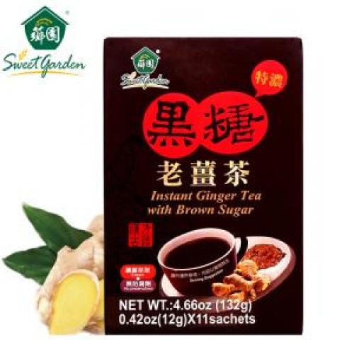 乡园 特浓黑糖老姜茶 120g（11X12g）