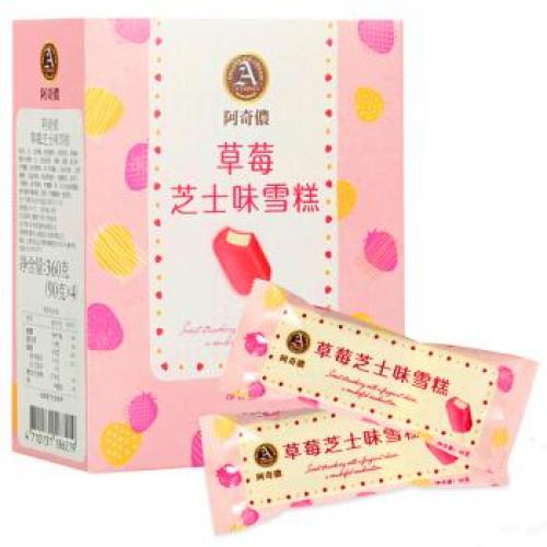 阿奇侬 雪糕 草莓芝士 360g (90gx4)