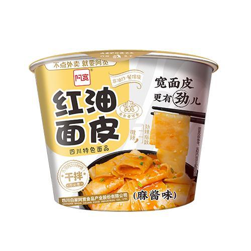 白家阿宽 红油面皮 麻酱味 (桶装 ) 120g