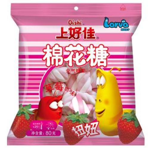 上好佳 棉花糖 草莓味 80g