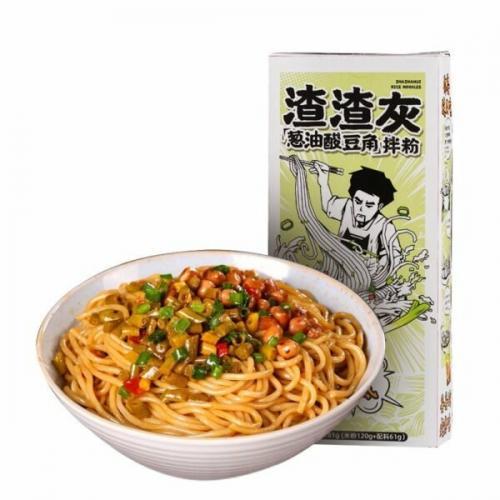 渣渣灰 葱油酸豆角拌粉 181g