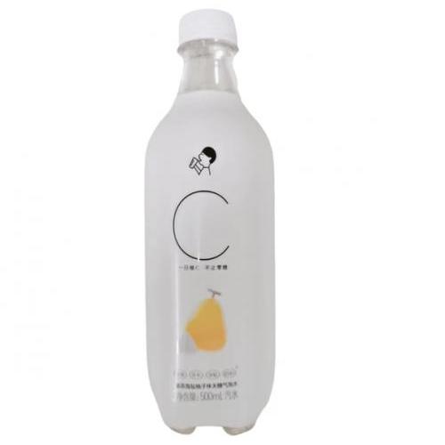 喜茶 海盐柚子味 无糖气泡水 500ml