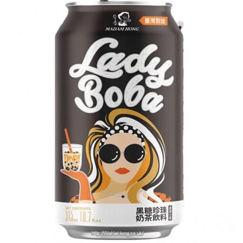 洪大妈波波小妞黑糖珍珠奶茶 315ml