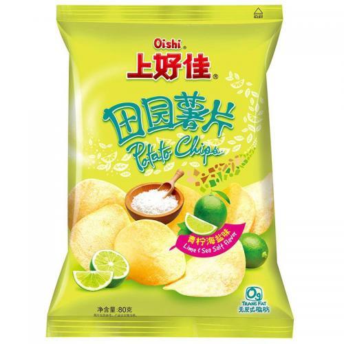 上好佳 田园薯片 青柠海盐味 50g