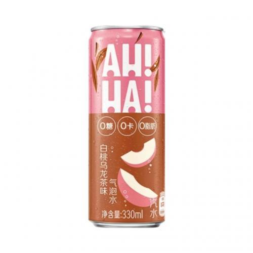 短期 OOHA  气泡水  白桃乌龙茶味 330ml BBD:28/02/2023