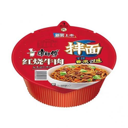 康师傅 红烧牛肉 碗装拌面 135g