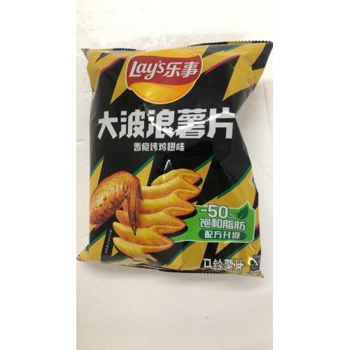 乐事 大波浪薯片 香脆烤鸡翅味 70克