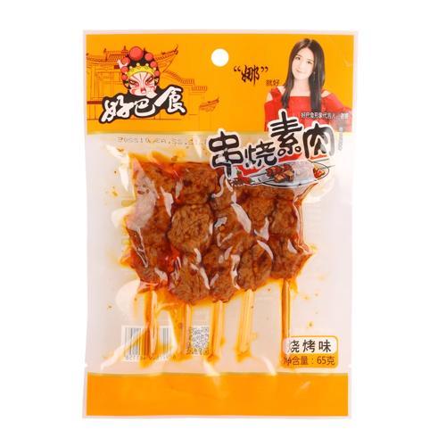 减价 好巴食 串烧素肉 烧烤味 65g 到期日：18/06/2025