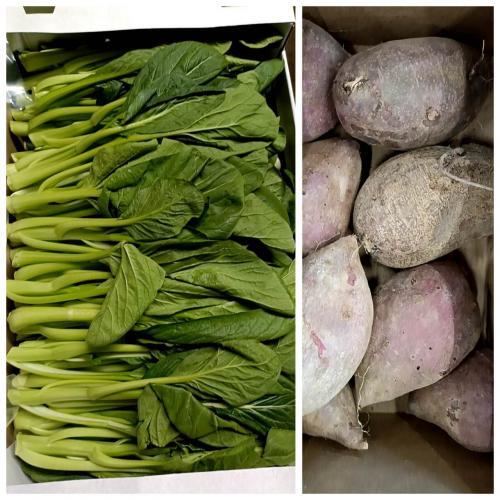 周六或周日赠品 （购满£40.00，赠送一份）靓菜心约500g+紫薯段约500g (只限 02/08/2025或03/08/2025 配送的订单）